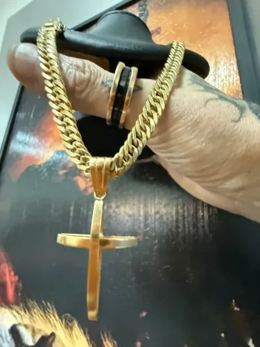 Corrente Groumet de ouro 44.88g 18k procedência garantia eterna