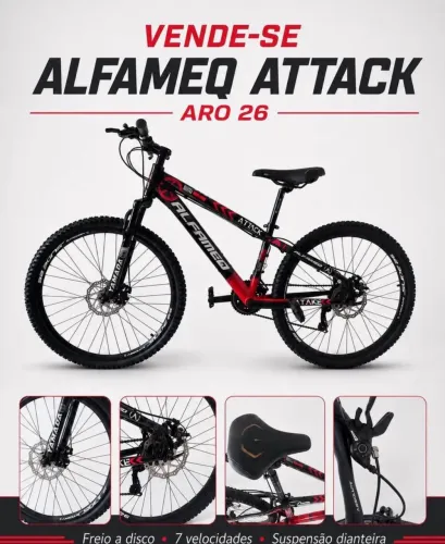 VENDO BIKE ALFAMEQ ATTACK ? ARO 26