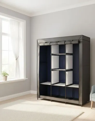 Guarda-roupa portátil desmontável - ideal pra quem está começando