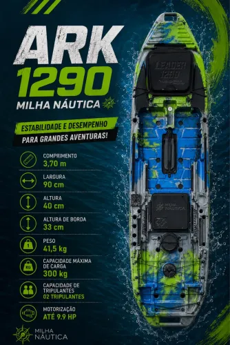 Caiaque ARK 1290 milha náutica
