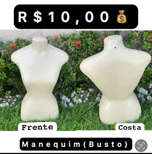 Manequim Busto (ideal para exposição de roupas e acessórios)