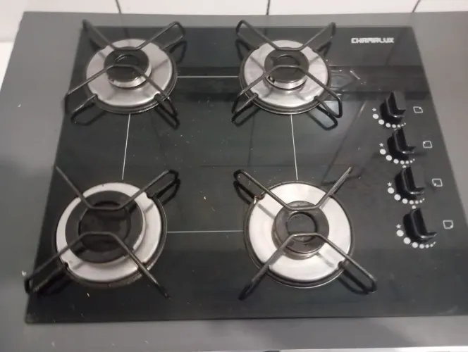 Fogão coochtop e com armário motivo mudança