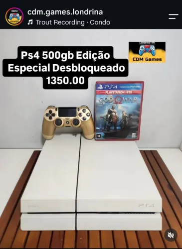 Ps4 500gb Edição Especial Desb.1350.00 - Não Aceito Oferta 