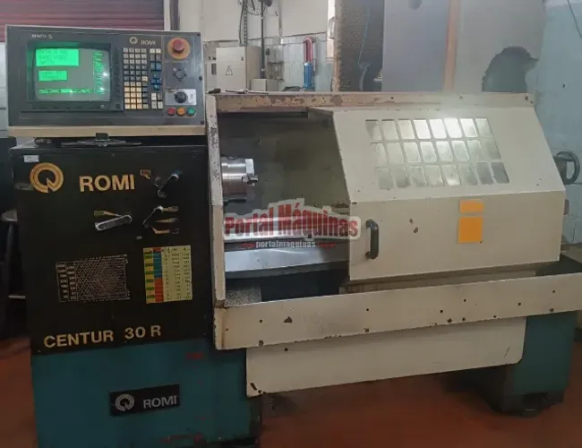 Torno CNC ROMI CENTUR 30R - 430x1000mm (Retificado)