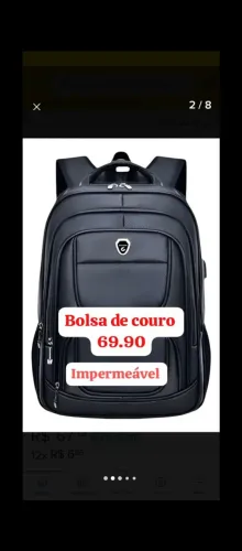 Bolsa de couro impermeável 