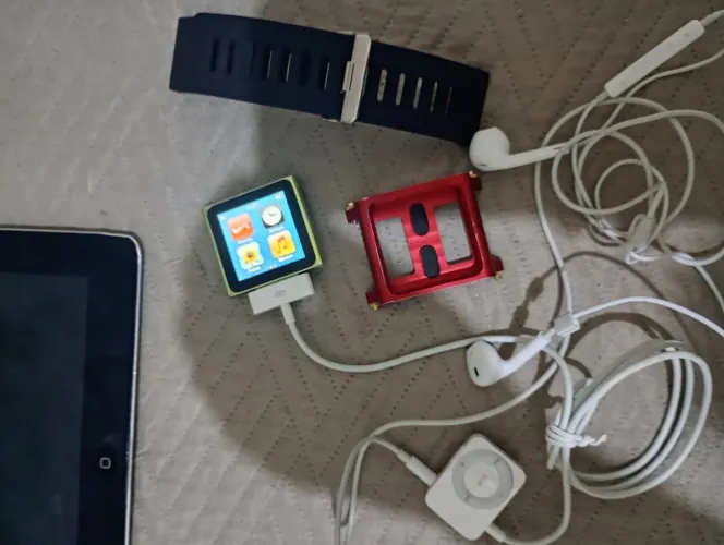 Ipod mano com acessórios 