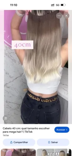 Vendo Mega Hair Loiro 40cm