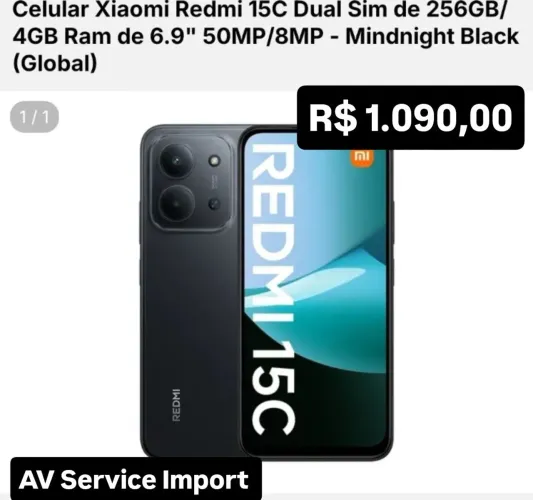 Celular xaiomi redmi 15 c - AV Service Import