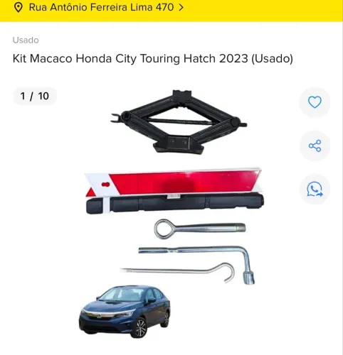 KIT MACACO HONDA CITY 2023 