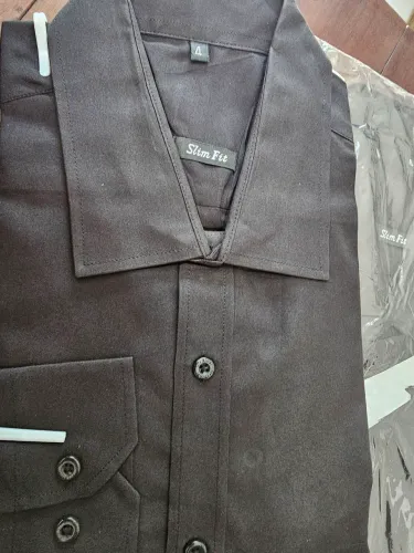 Camisas social manga longa slim fit 