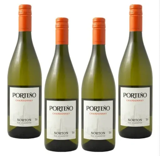 4 Vinho branco Portenõ Chardonnay Norton 2023 (Argentino)