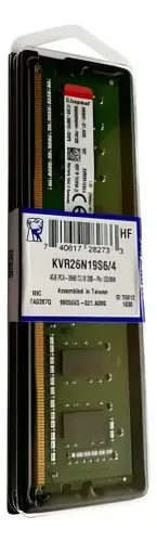 Memoria kingston 4gb ddr4 2666mhz