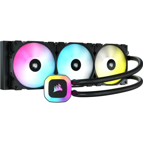Water Cooler Corsair H150 RGB, 360mm, AMD/Intel, Preto