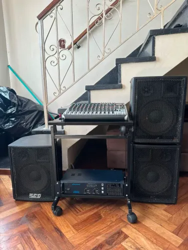 CONJUNTO MESA DE SOM PROFISSIONAL