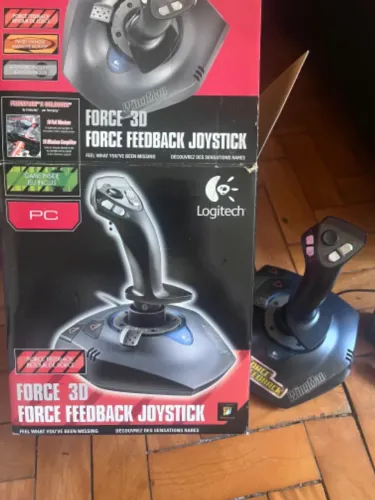Joystick Logitech Force Feedback Funcionando Completo c/ Caixa