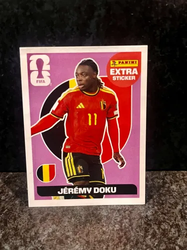 Figurinha Jérémy Doku Extra Sticker Legends Copa 2026 Panini