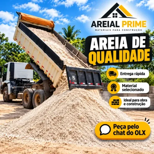 Areia de Ótima Qualidade | Entrega Rápida em São Luís e Região