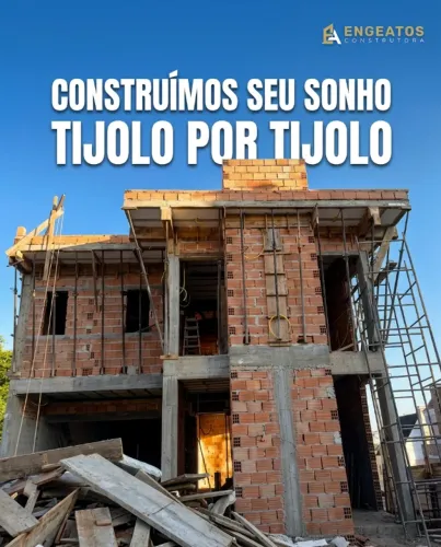Construção e Reformas - Equipe completa com pedreiro de Acabamento - Construtora Engeatos