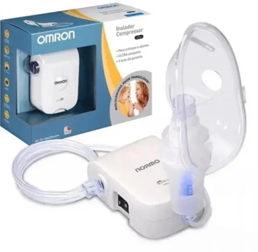 Inalador Compressor Omron Elite - SEMI-NOVO (usado uma vez)