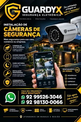 Instalação de câmera de segurança