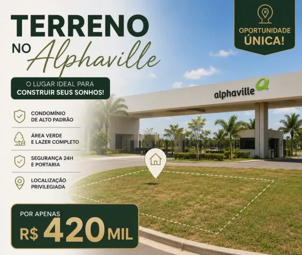 Lote no Alphaville, preço inédito
