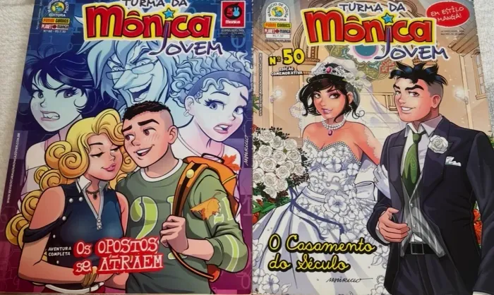 Turma da Mônica jovem 50 e 60 mangá/gibi/HQ/quadrinho