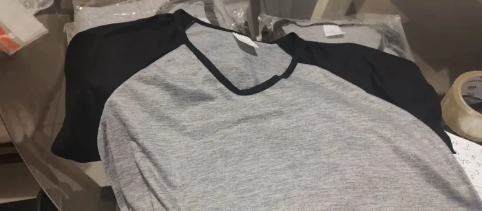 Lote camisetas Raglan para sublimação 