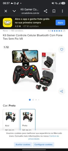 Troco mobilador e controle bluetooth