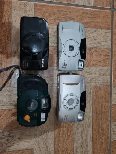 Lote 4 câmeras antigas NO ESTADO