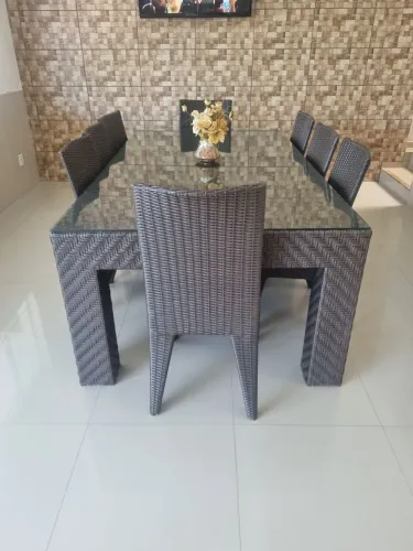 Mesa Gourmet 8 cadeiras