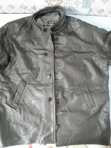 Jaqueta de couro masculino