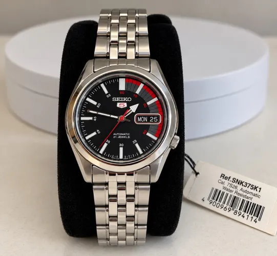 Seiko 5 Speed Racer SNK375K1 Automático 21 Jewels Original - NOS Sem Uso