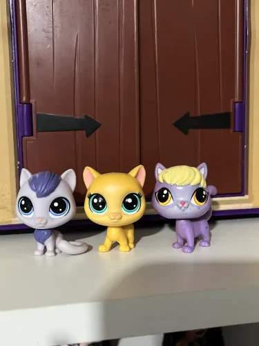 Littlest pet shop trio de gatos