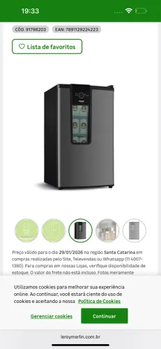 Frigobar / Cervejeira CONSUL