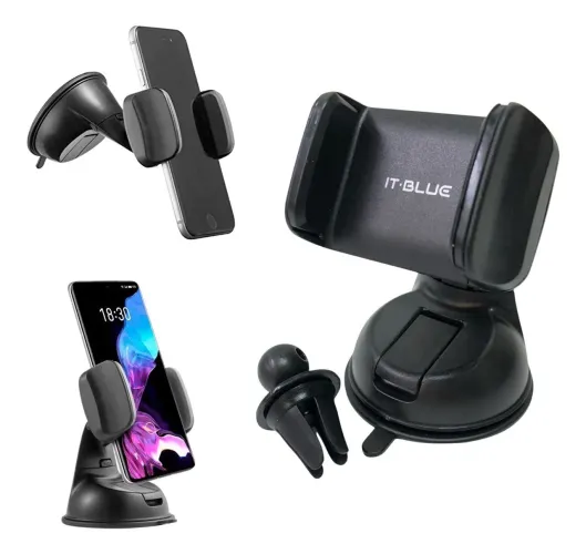Suporte Celular Veicular Carro Ventosa Painel Vidro 360 Univ