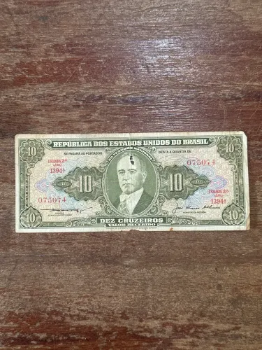 Nota Rara 10 Cruzeiros Série 1394