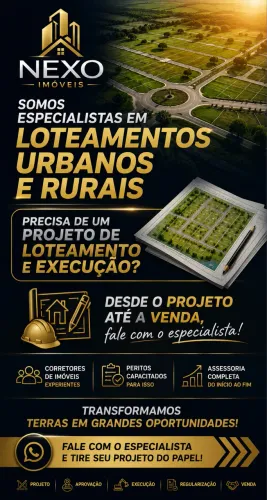 Fazemos projetos de loteamento rural ou urbano 
