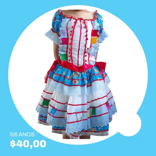 Vestidos de São Joao infantil