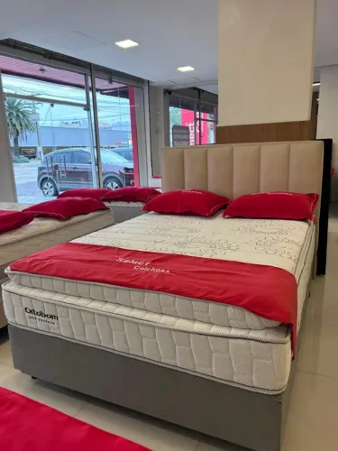 Colchao Queen New Freedom Molas Ensacadas 158x198x32 + Base Box Queen- Select Colchões.