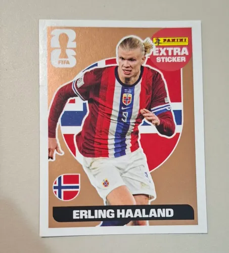 Extra do Erling Haaland da coleção Panini FIFA World Cup 2026.