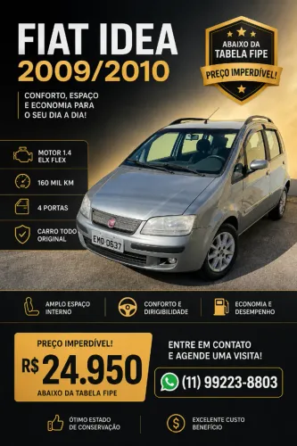 Fiat Idea ELX 1.4 MPI Fire Flex 8V 5P 2010