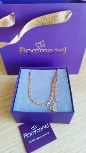 Cordão banhado a ouro 18k 60 cm Rommanel Novo