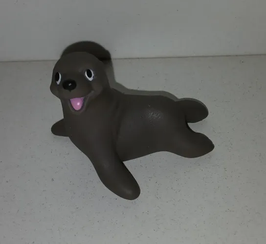 ACESSORIO PET BONECA BARBIE SEAWORLD FOCA FOQUINHA CINZA