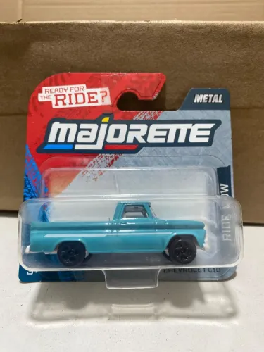 Miniatura Coleção Majorette Chevrolet C10 Azul 1:64 Novo