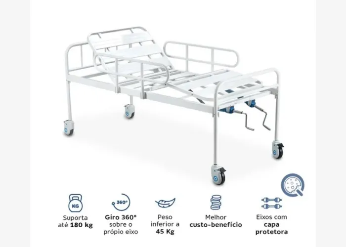Vende-se Cama Hospitalar DX2 2 Movimentos até 180 Kg Dellamed