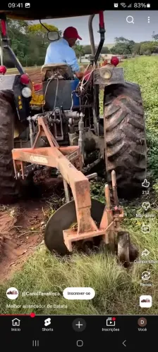 Maquina para arrancar batatas