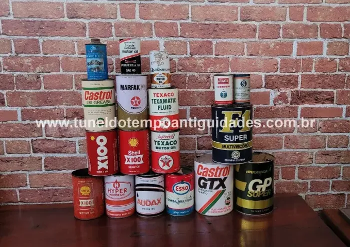 Latas Óleo Antigas