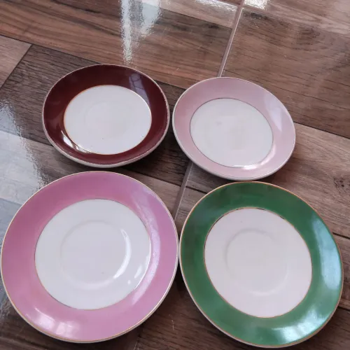 4 pires de chá Porcelana Mauá