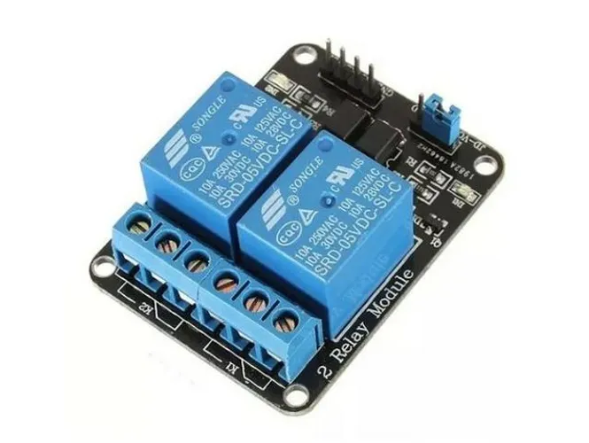COD-AM7 Módulo Relé 2 Canais 5v Com Acoplador Automação Arduino PIC