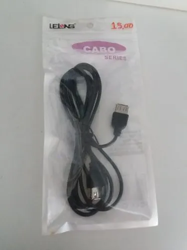 Cabo usb fêmea novo na embalagem